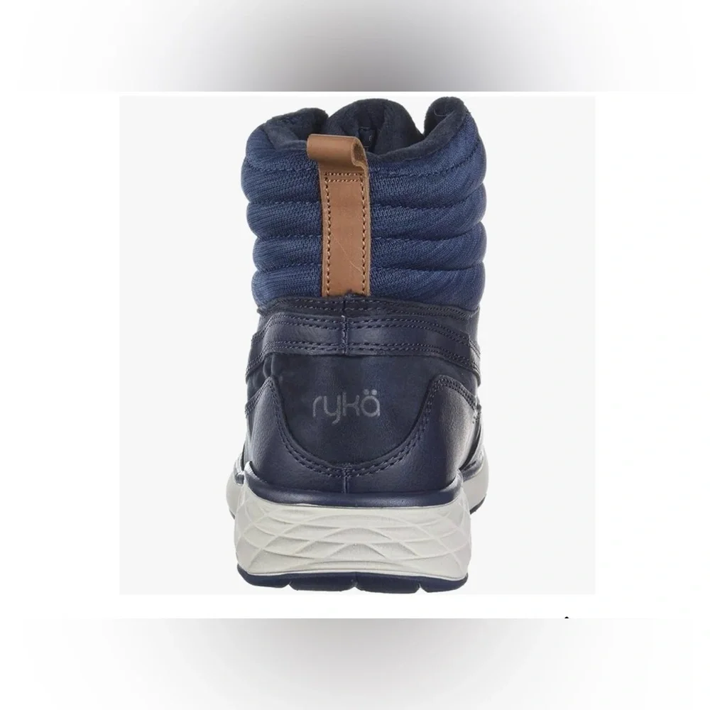 Ryka Women's Navy Blue Ankle Boots Size 5 Water-Repellent Lace-Up Boots NEW - Picture 4 of 10